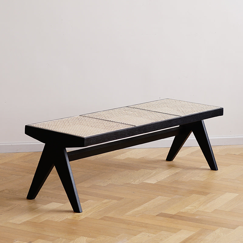 Atticus Rattan Bench & Ottoman