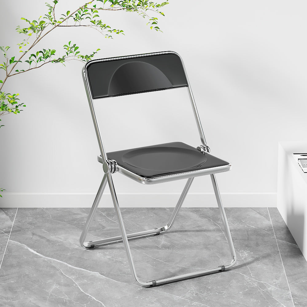 Larkin Acrylic Folding Dining Chair (Set of 2)
