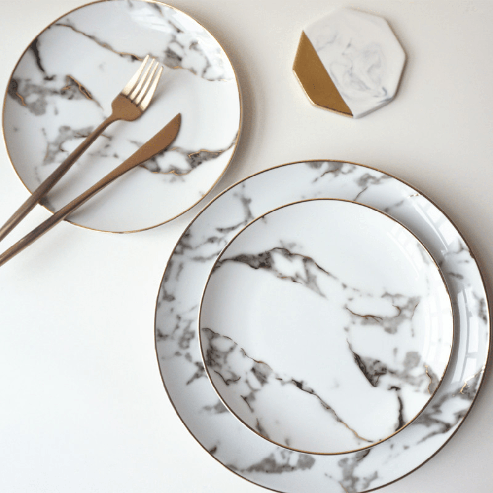 Shauna Melamine Dinner Plate 3 Piece Set