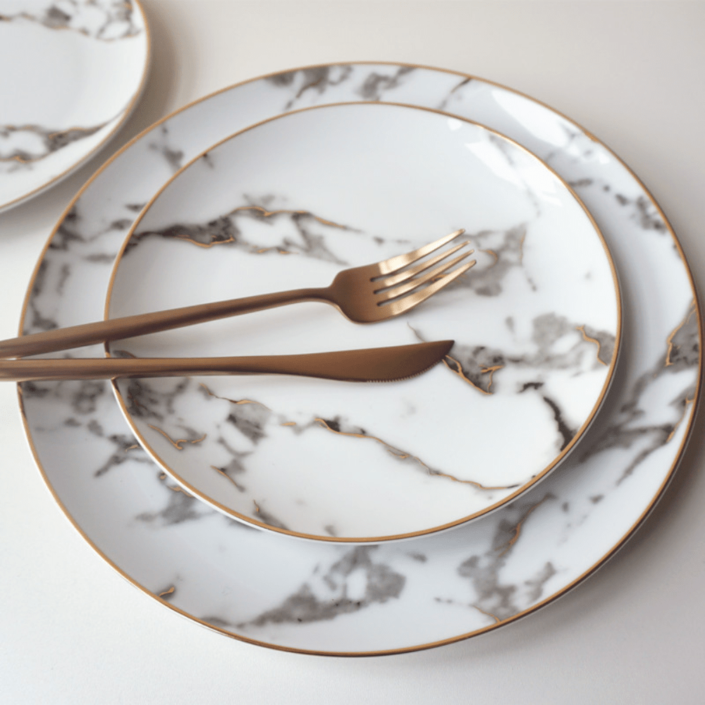 Shauna Melamine Dinner Plate 3 Piece Set