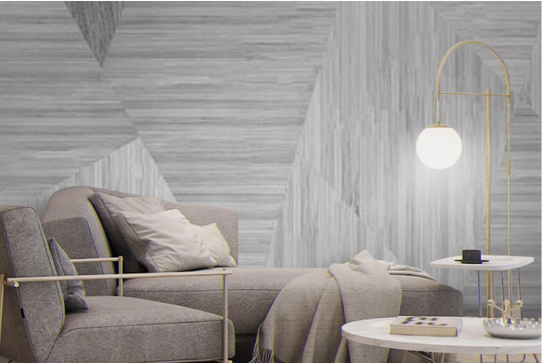 PHILLIPE Geometric 3D Wallpaper