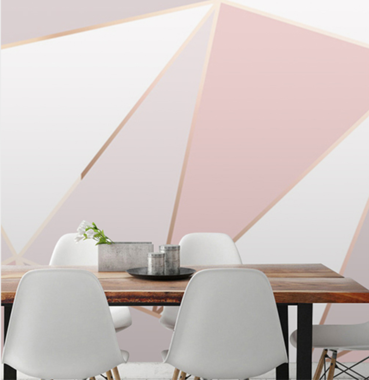 PHILLIPE Geometric 3D Wallpaper
