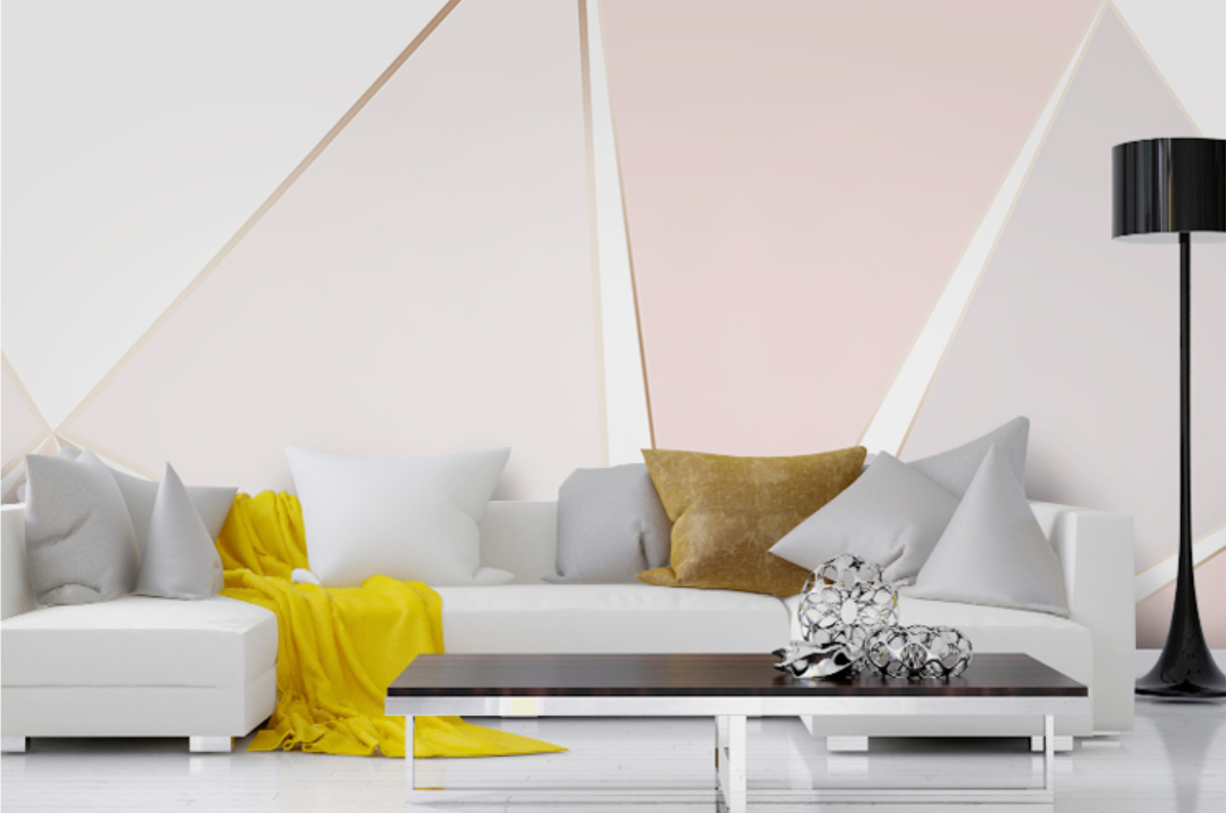 PHILLIPE Geometric 3D Wallpaper