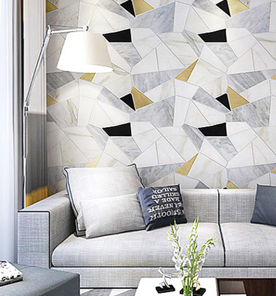 PHILLIPE Geometric 3D Wallpaper