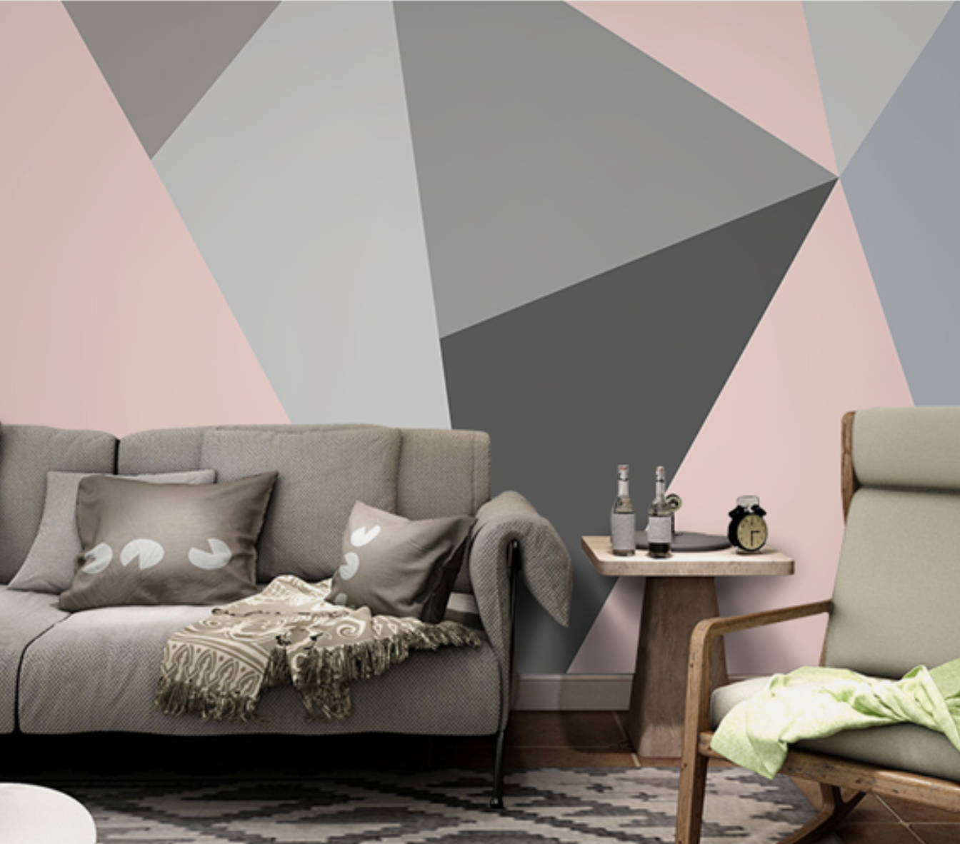PHILLIPE Geometric 3D Wallpaper