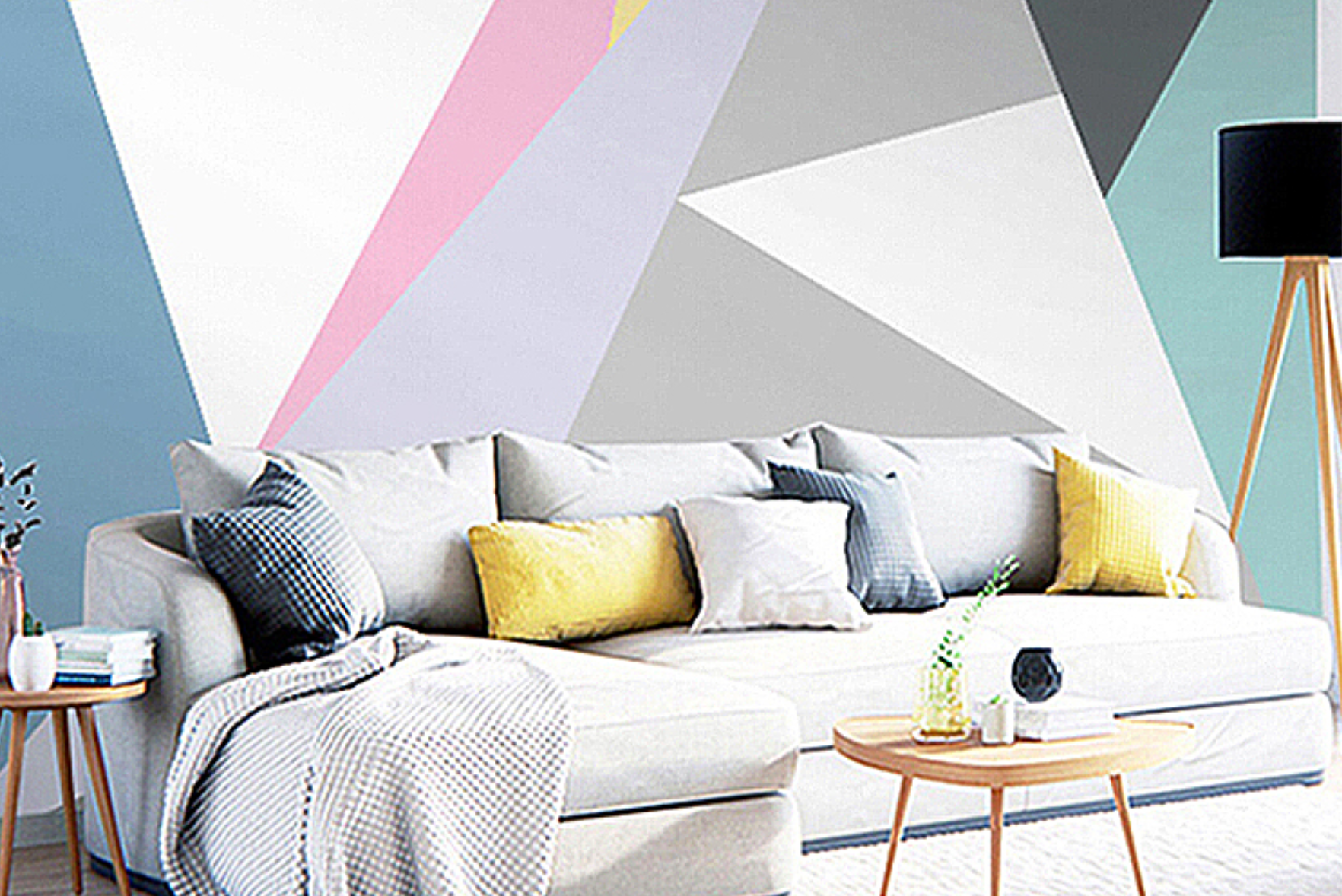 PHILLIPE Geometric 3D Wallpaper