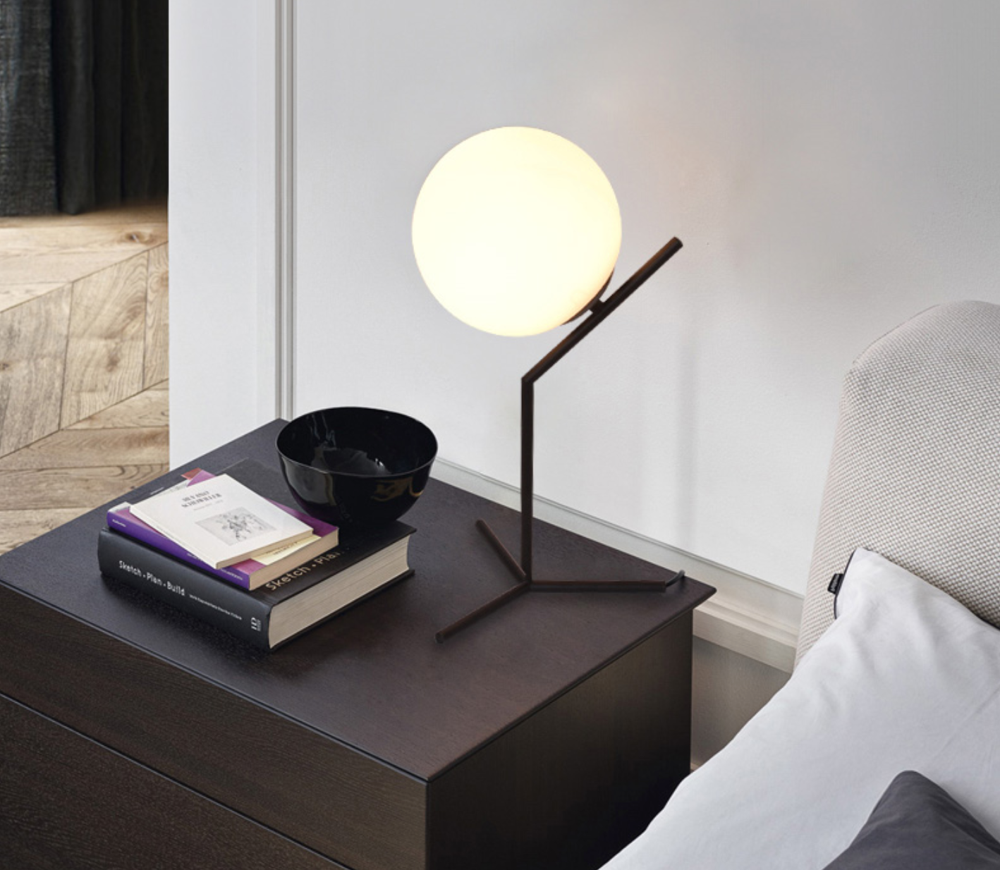 GABRIEL Full Moon Contemporary LED Table Lamp
