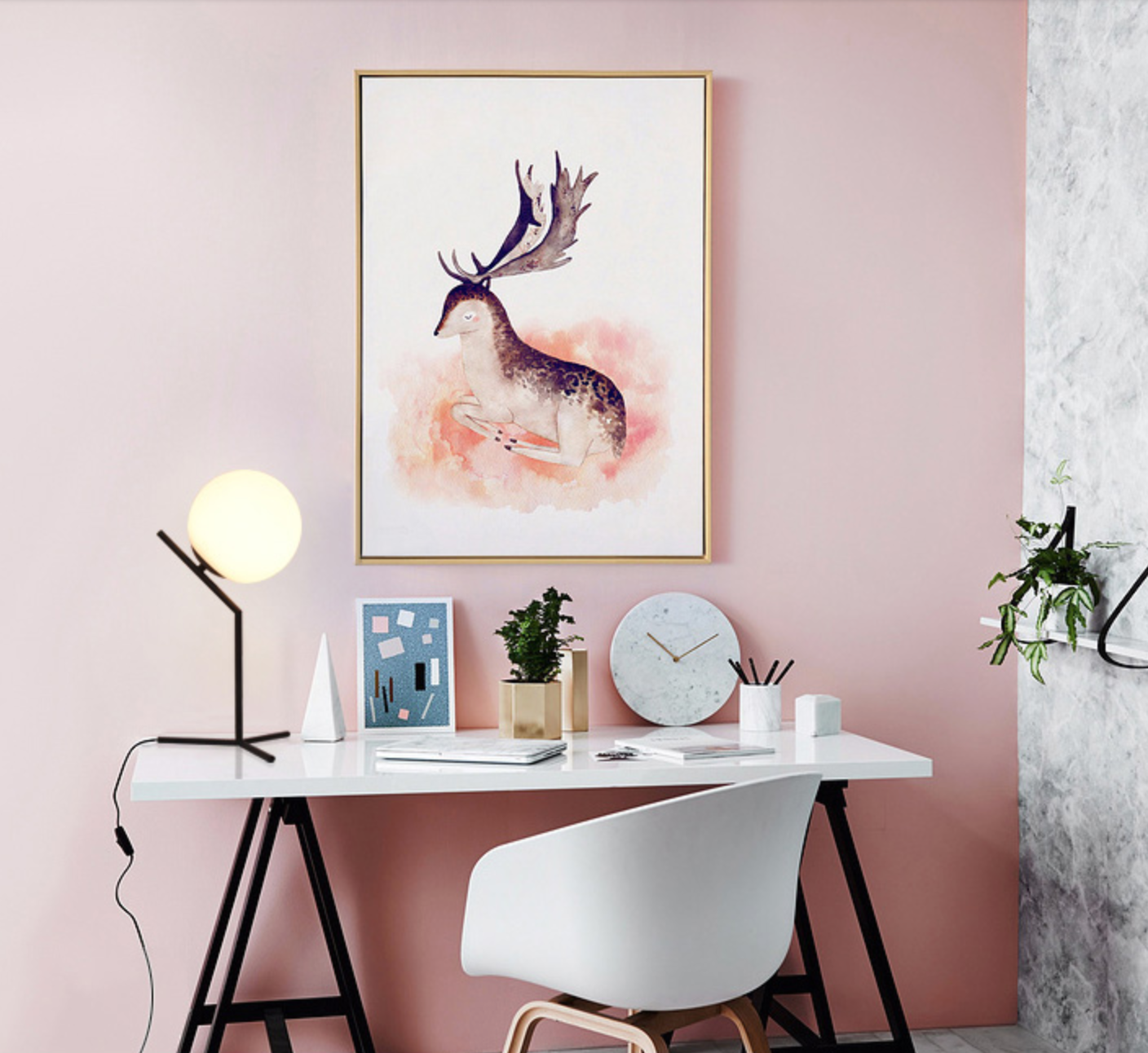 GABRIEL Full Moon Contemporary LED Table Lamp