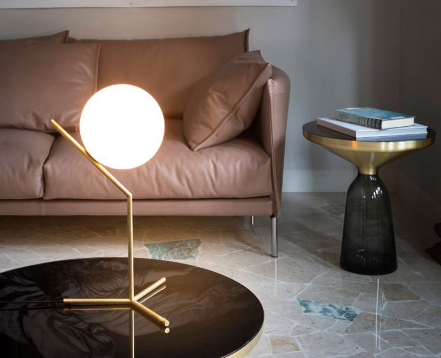 GABRIEL Full Moon Contemporary LED Table Lamp