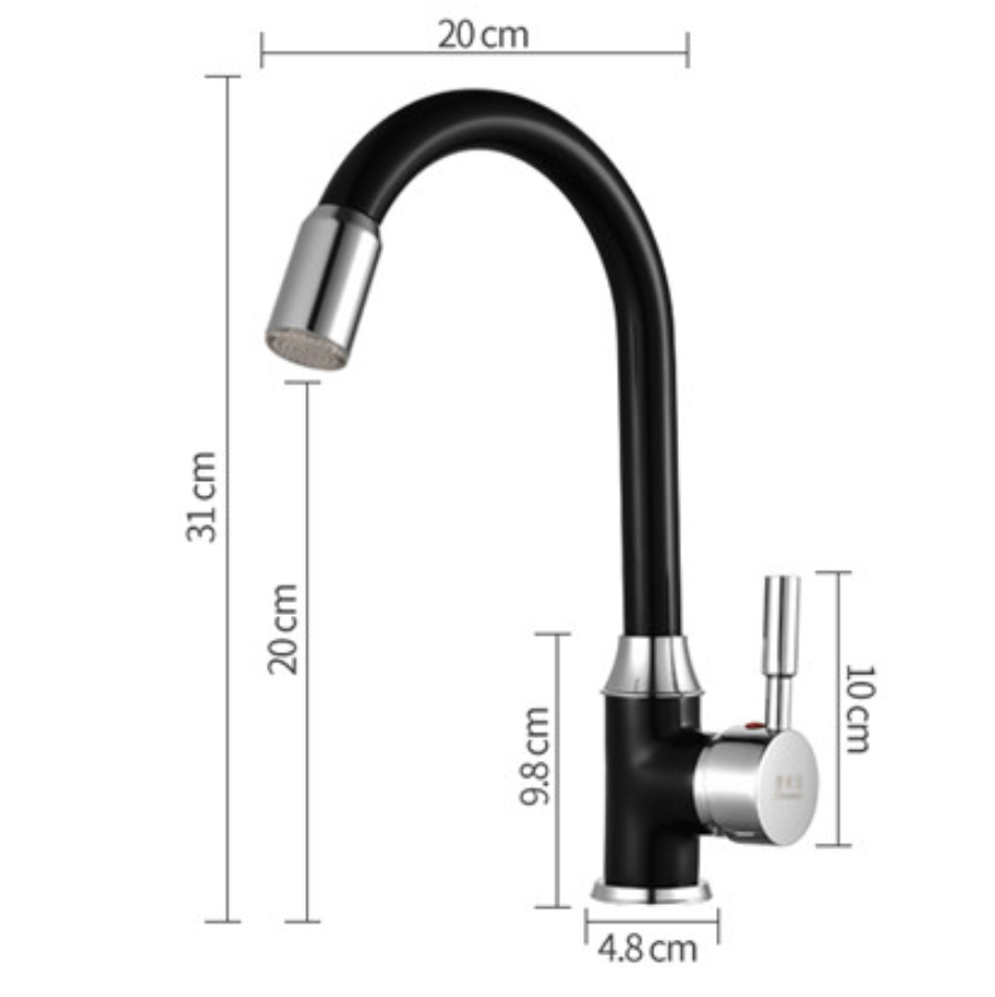 EVAN Smart LED Black Tap Faucet