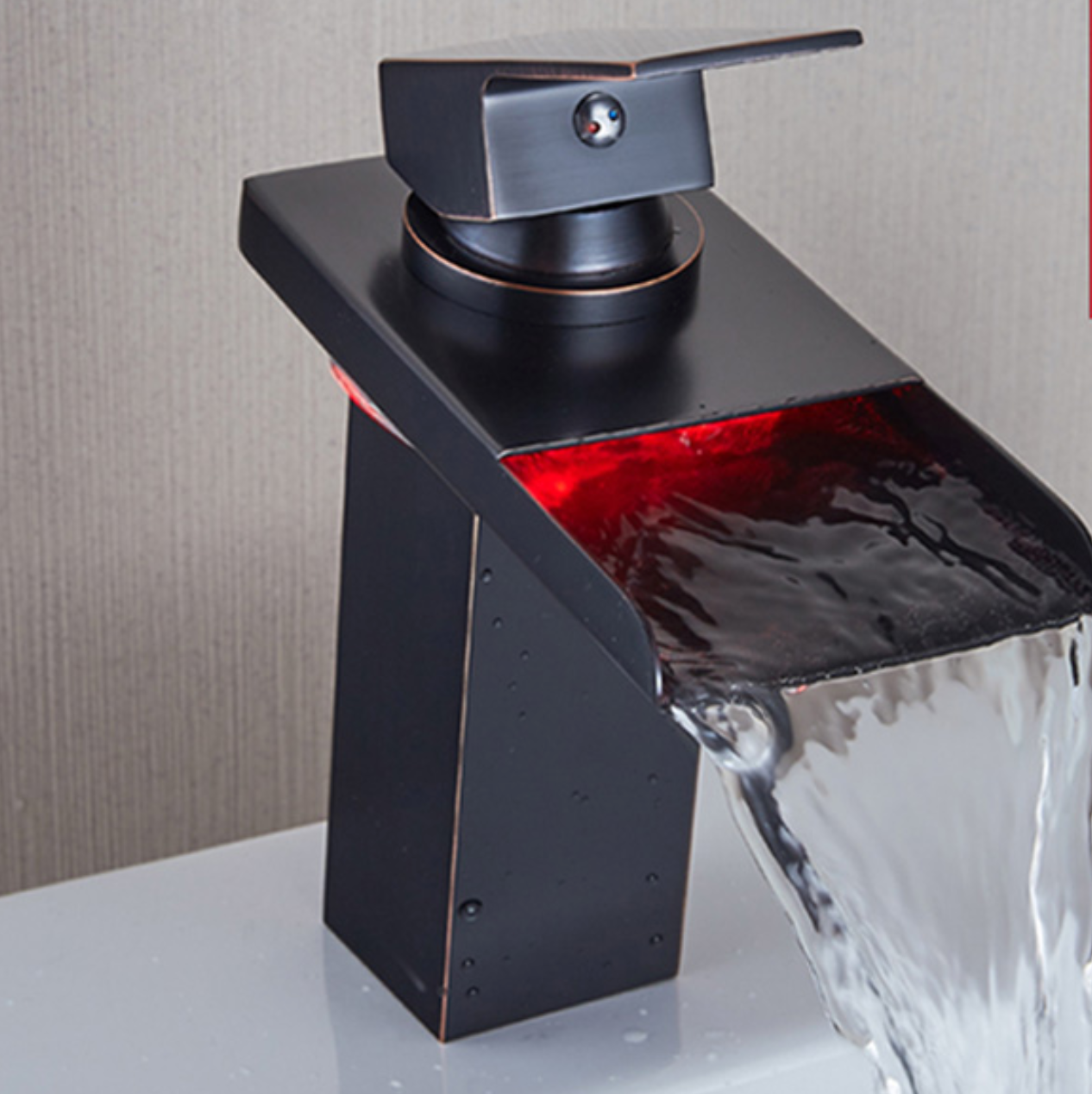 SOPHIA GALA Smart LED Black Tap Faucet