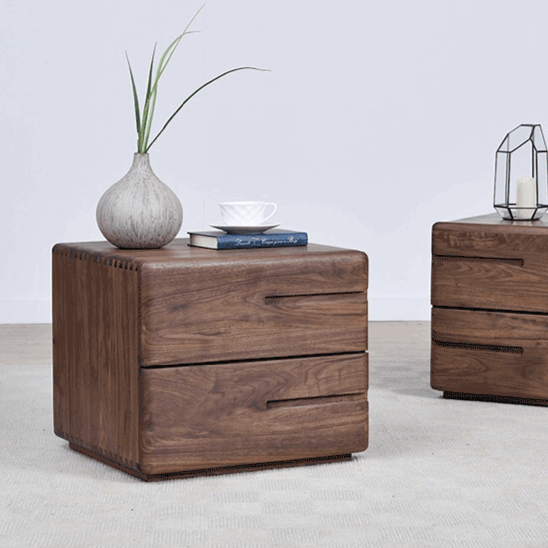 Milea Solid Wood Nightstand