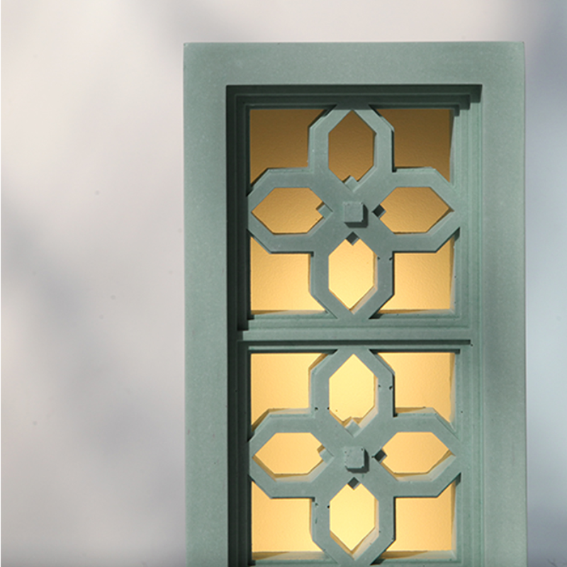 Chinese lattices Concrete Night Light
