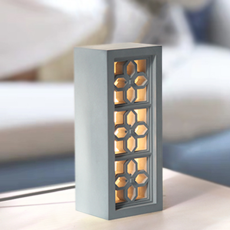 Chinese lattices Concrete Night Light