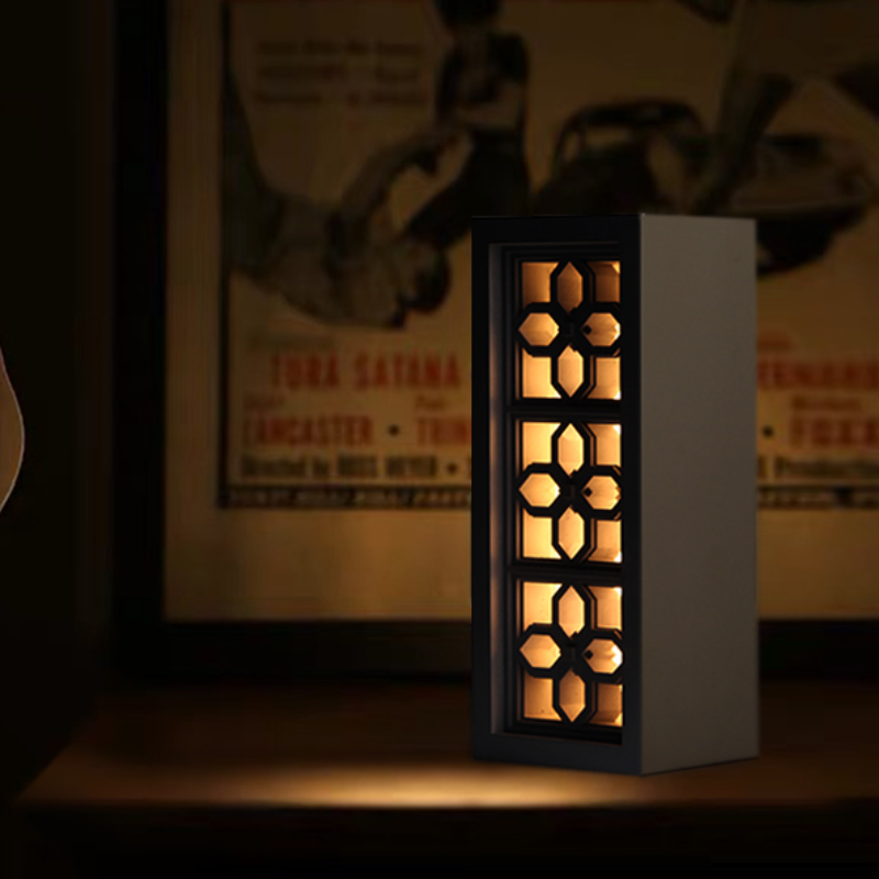Chinese lattices Concrete Night Light