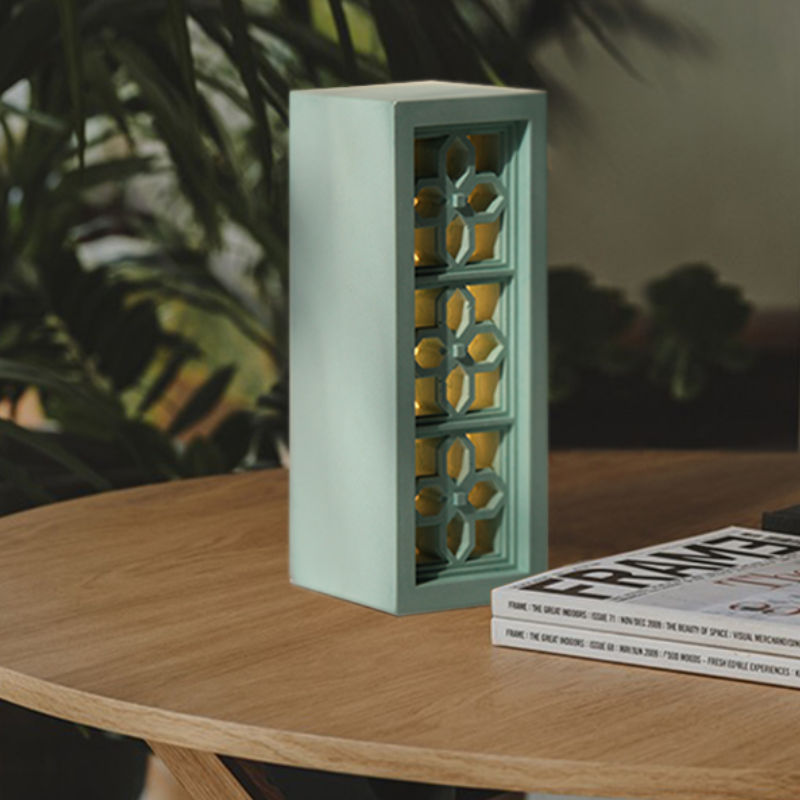 Chinese lattices Concrete Night Light