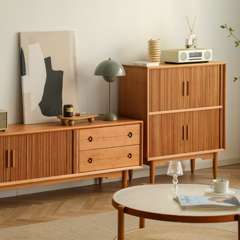 Garlyn Wood Bookcase & Cabinet
