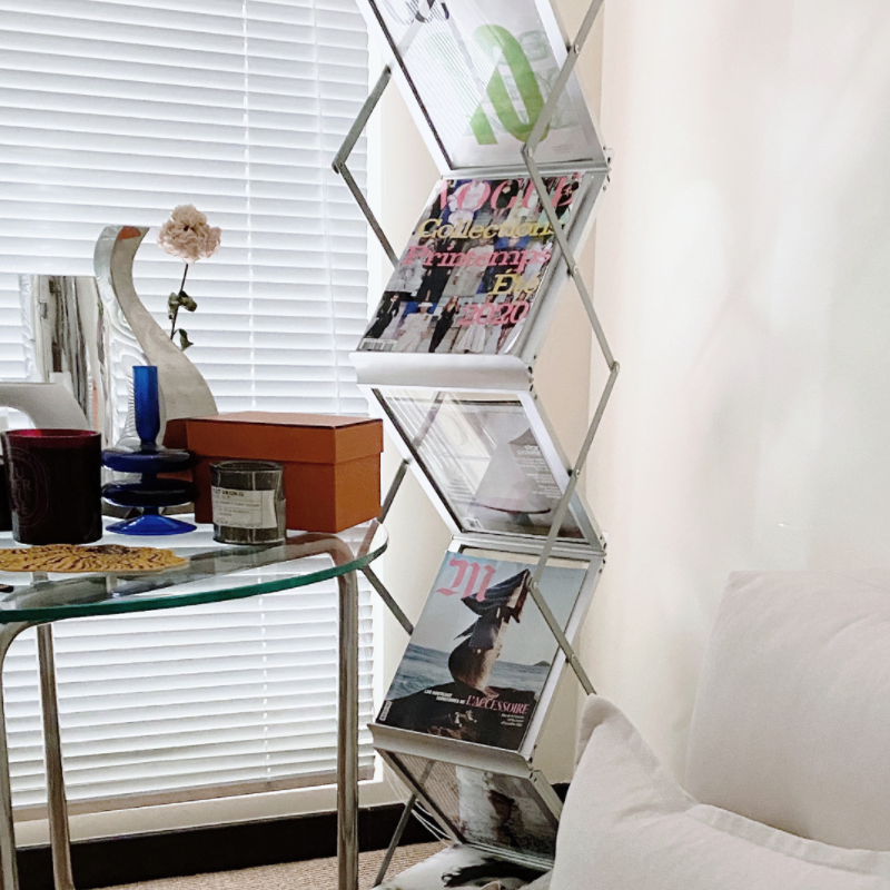Delia Foldable Magazine Rack