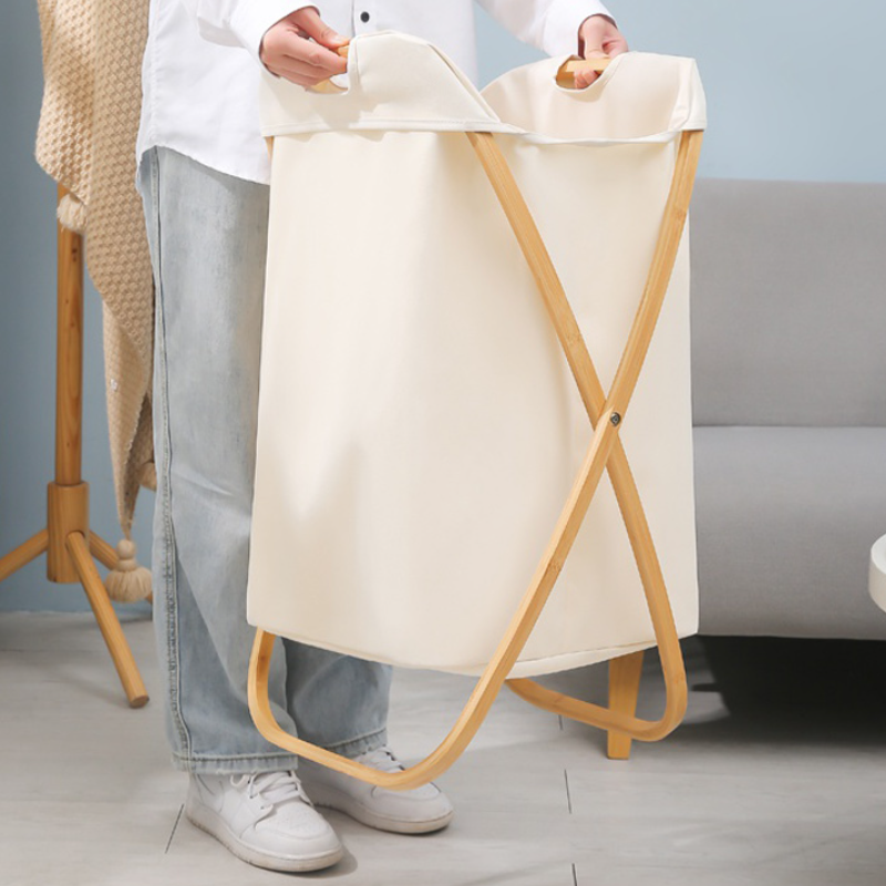 Mcghee Bamboo laundry Basket