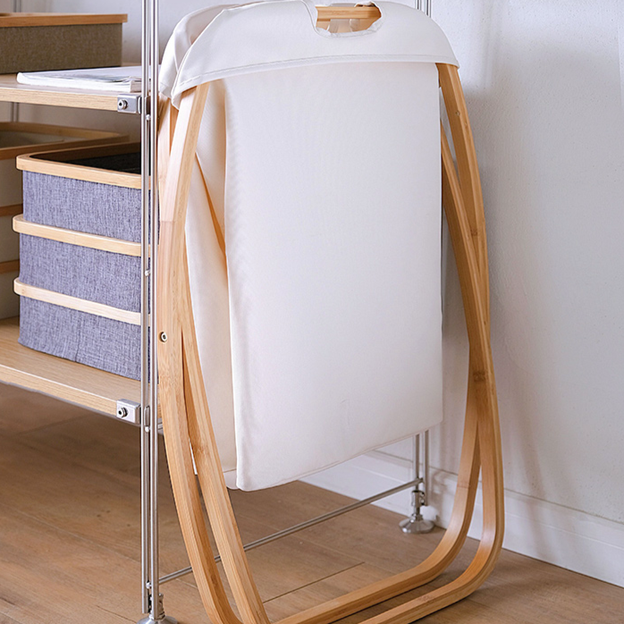 Mcghee Bamboo laundry Basket