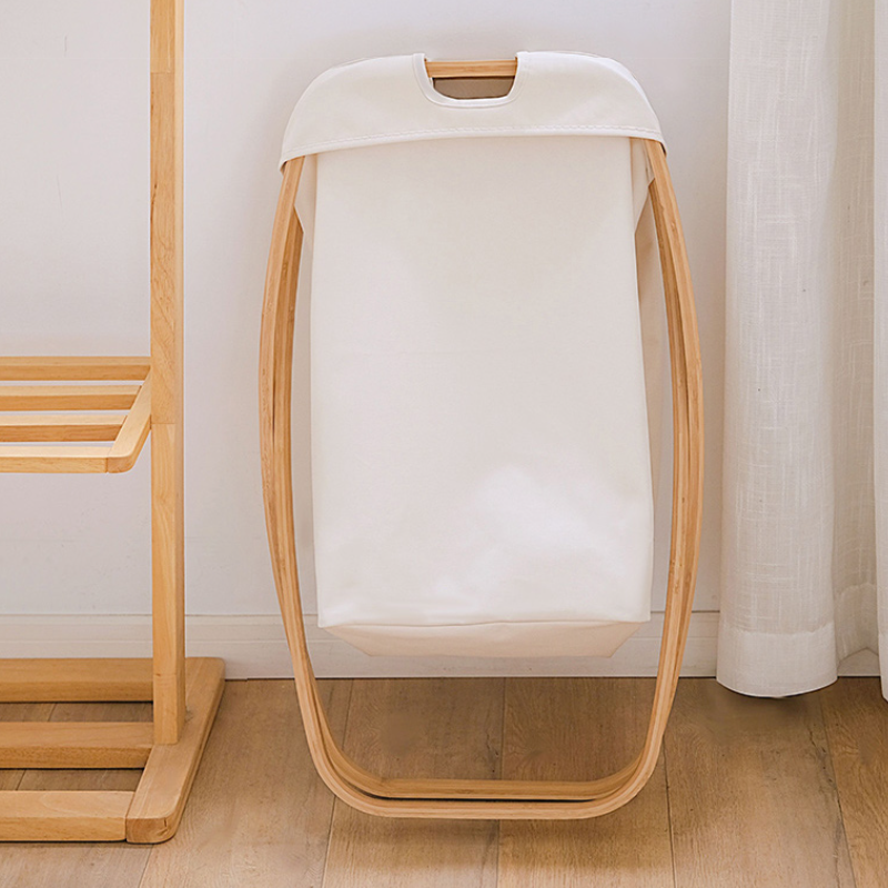 Mcghee Bamboo laundry Basket