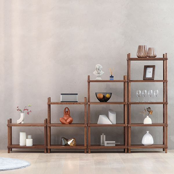 Maudene Solid Wood Bookcase
