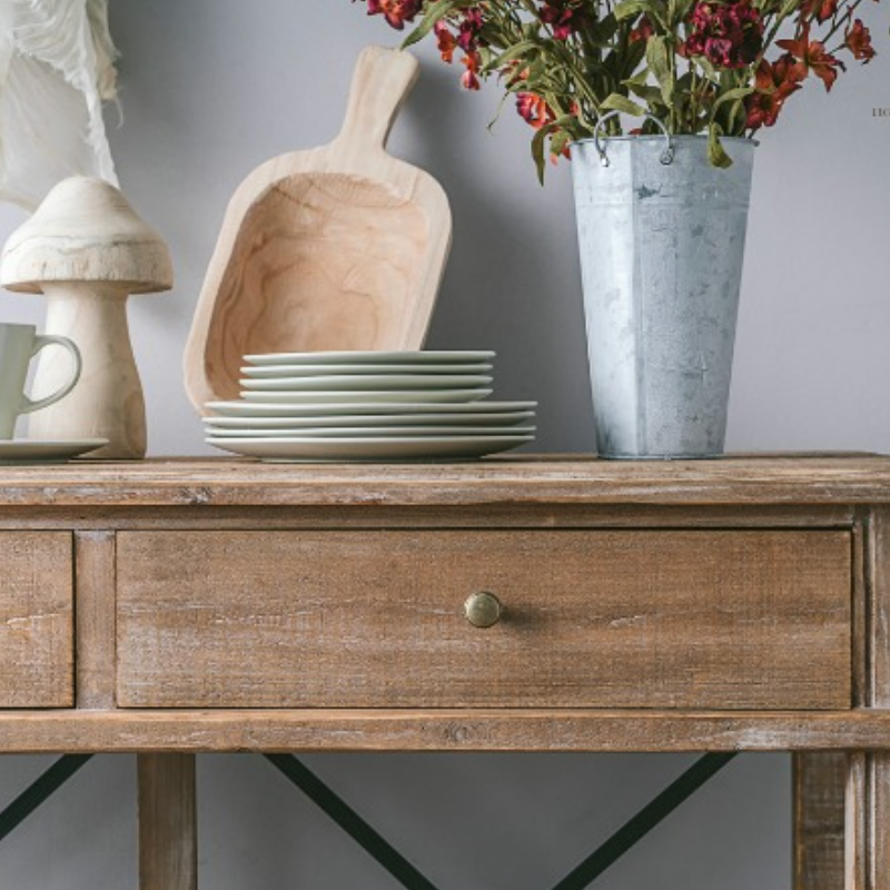 Melita Retro Console Table