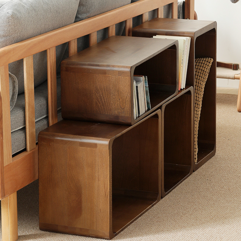 Harmoni Solid Wood Storage End Table