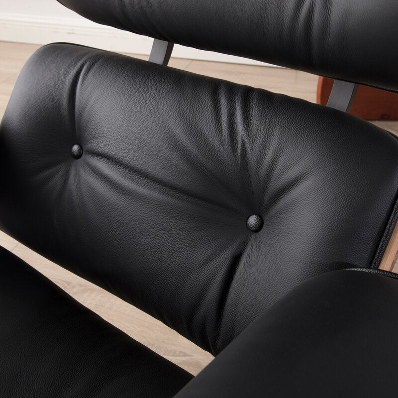 Lomas Leather Lounge Chair with Ottoman