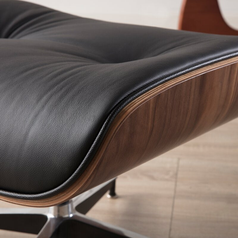Lomas Leather Lounge Chair with Ottoman