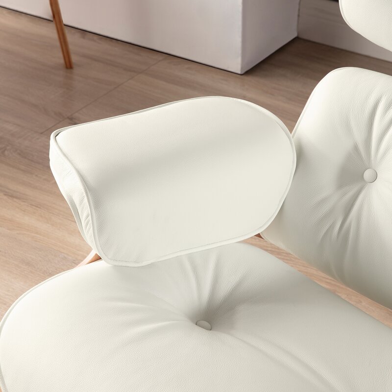 Lomas Leather Lounge Chair with Ottoman