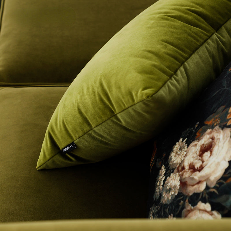 Olive Album Throw Pillow Cover & Insert