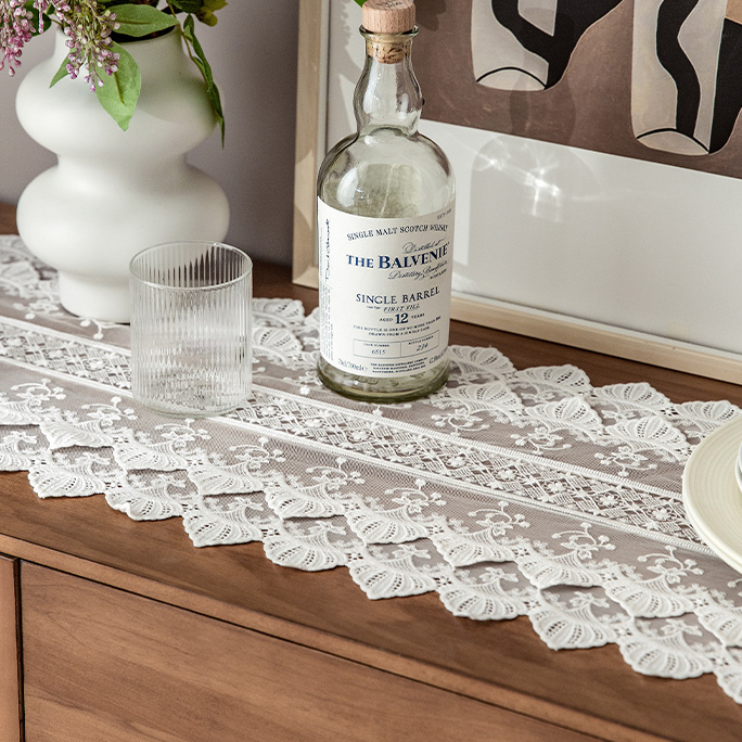 Shimmer Lace Table Runner