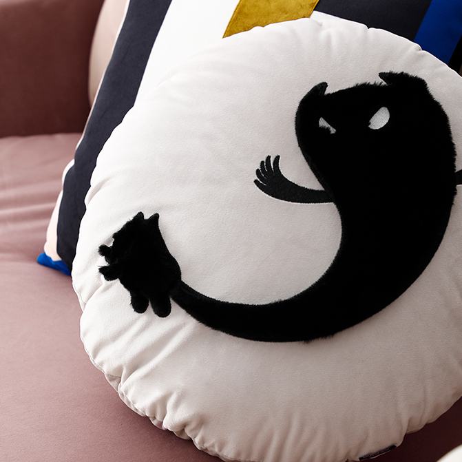 Animal Plush Cat Pillow