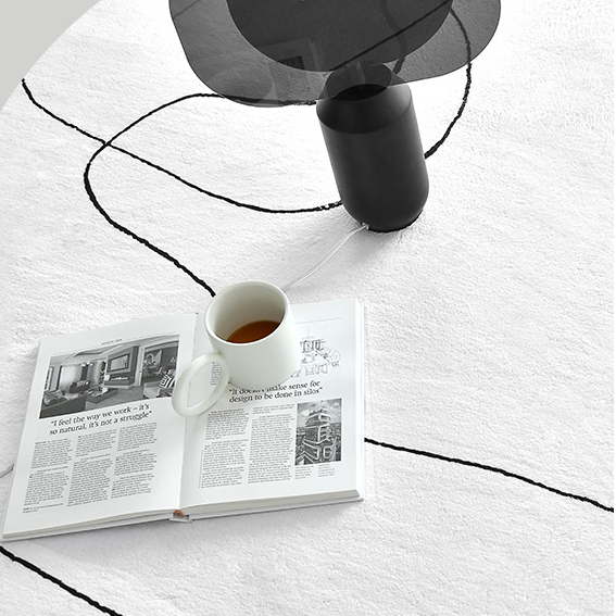 For Hong Kong and Singapore Only-Cortright Abstract Gray Area Rug