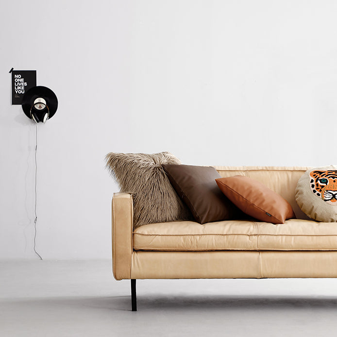 Earth tones Artificial Leather Pillow