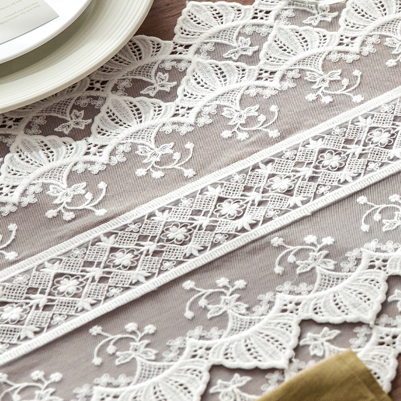Shimmer Lace Table Runner
