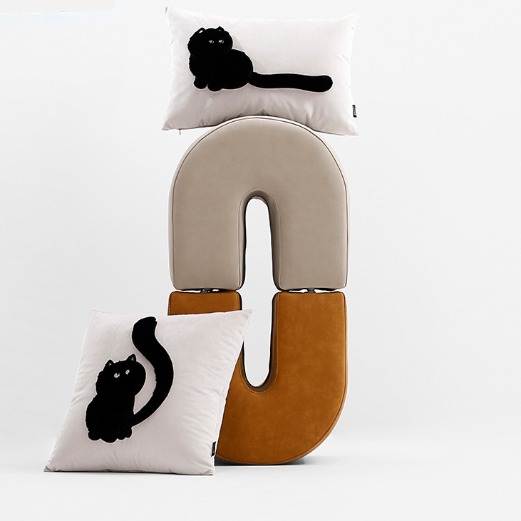 Animal Plush Cat Pillow