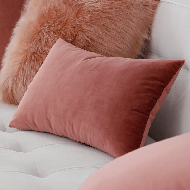 Dusty Rose Throw Pillow Cover & Insert