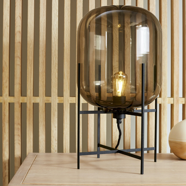 Alden Glass Floor/Table Lamp