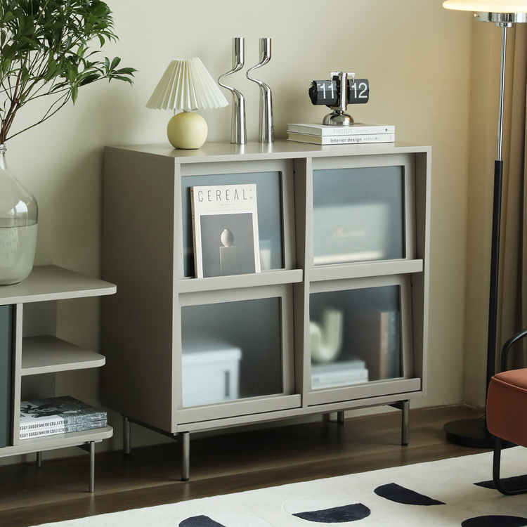 Shaelyn Bookcase with Tilt Up Door
