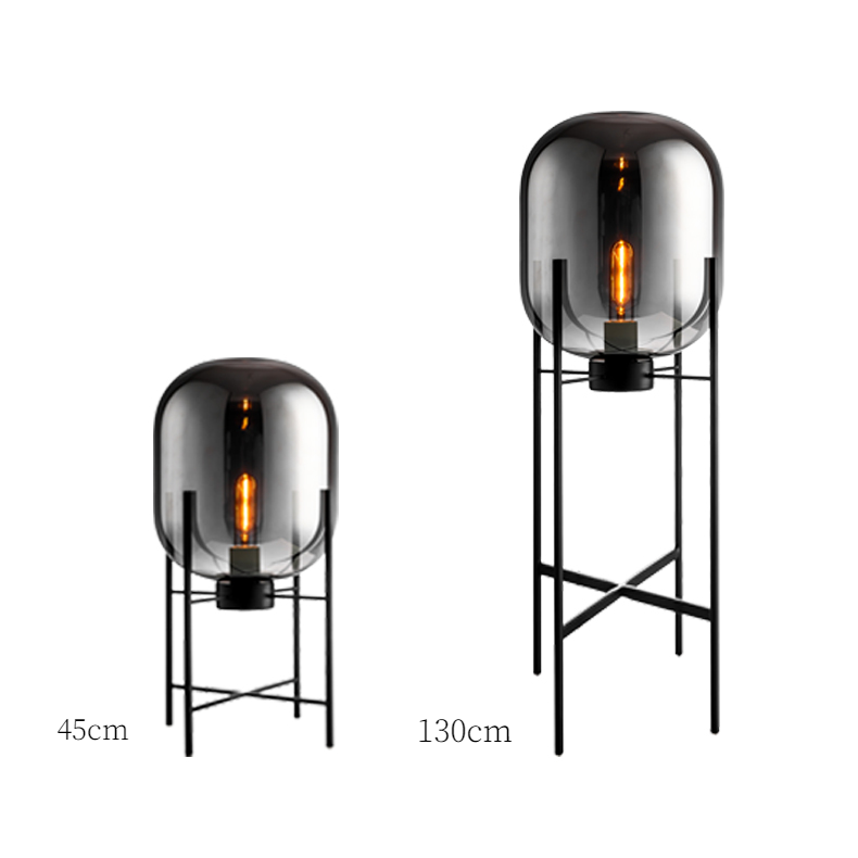 Alden Glass Floor/Table Lamp