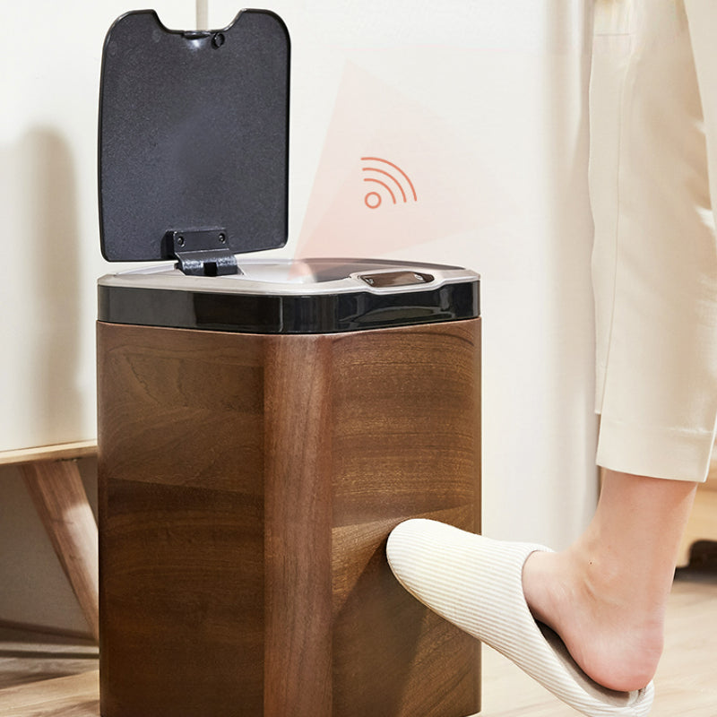 Sapele Sensor Touchless Trash Can