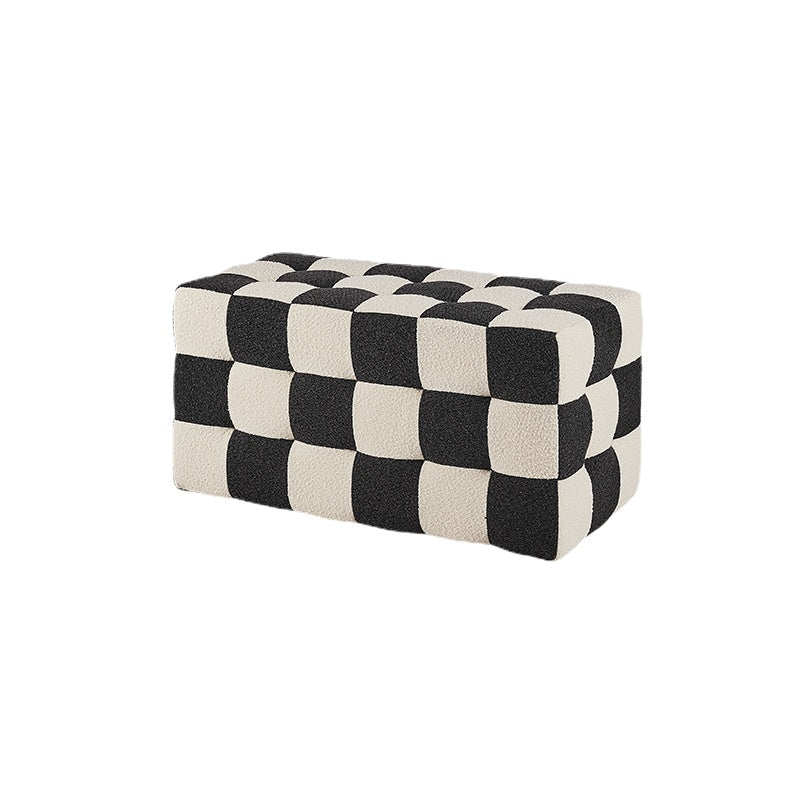 Eudora Checkerboards Ottoman