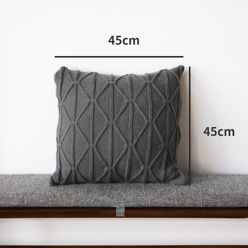 Modern Knitted Throw Pillow