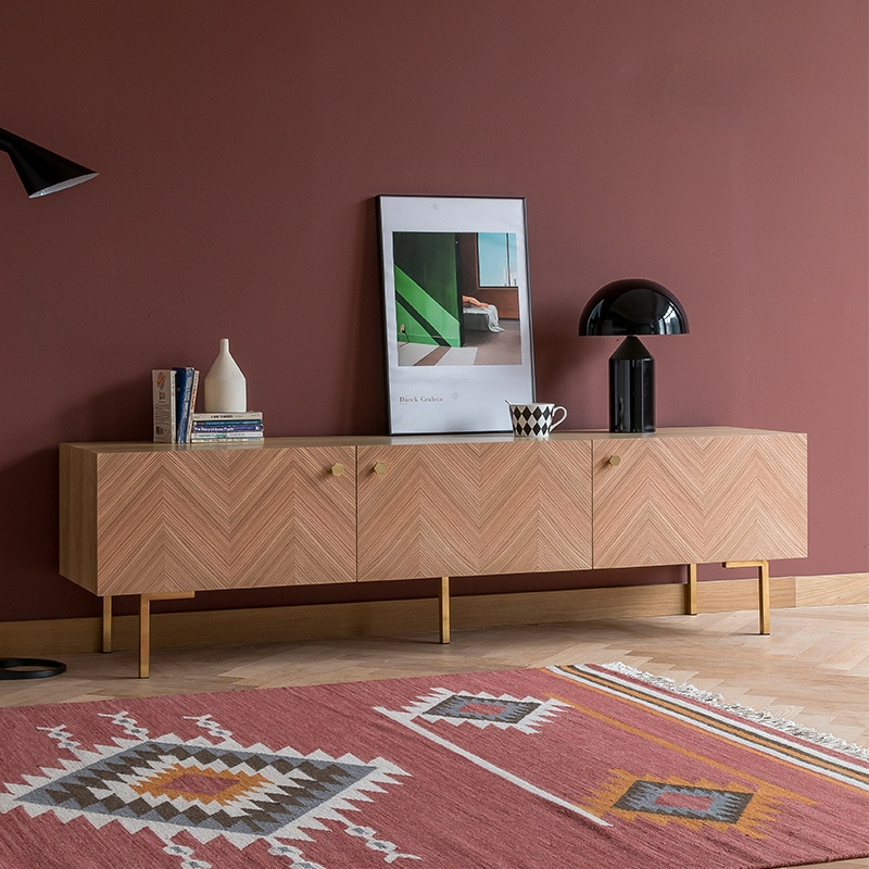 Pedraza Herringbone TV Stand