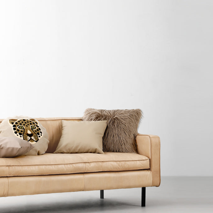 Earth tones Artificial Leather Pillow