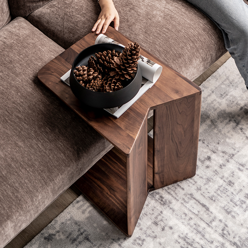 Ash Wood End Table Set