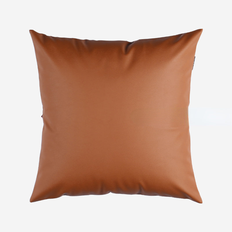 Earth tones Artificial Leather Pillow
