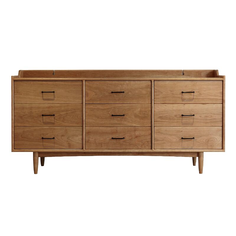 DANIELLA Nordic Hardwood 9 Drawers Sideboard Cabinet